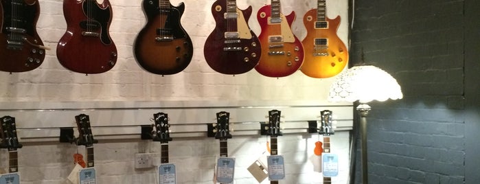 vintage guitar boutique is one of London Top Shops.