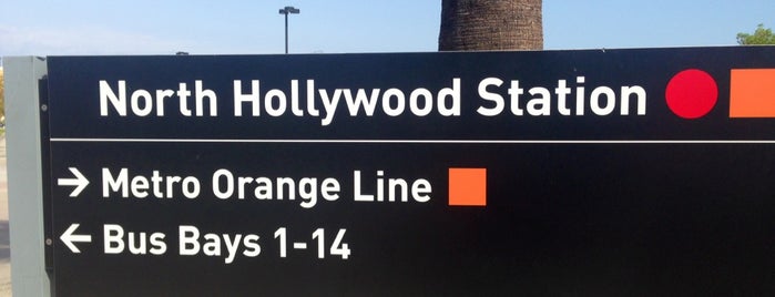 Metro Rail - North Hollywood Station (B) is one of Los Angeles, C.A..