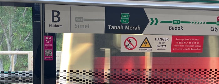 Tanah Merah MRT Interchange (EW4) is one of MRT & LTR & SBS.