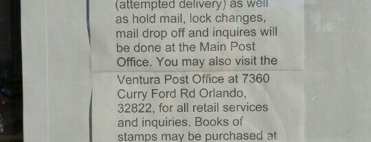 United States Post Office is one of Orlando.