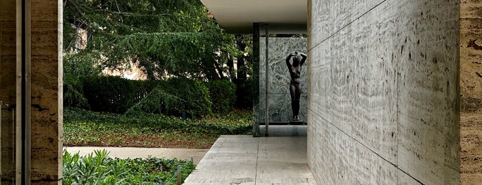 Mies van der Rohe Pavilion is one of {doing} barcelona.