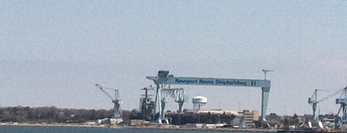 Newport News Ship Yard Parking is one of Tempat yang Disukai Joshua.