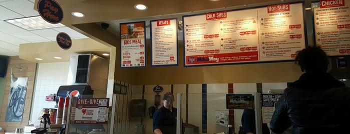 Jersey Mike's Subs is one of Places to try..