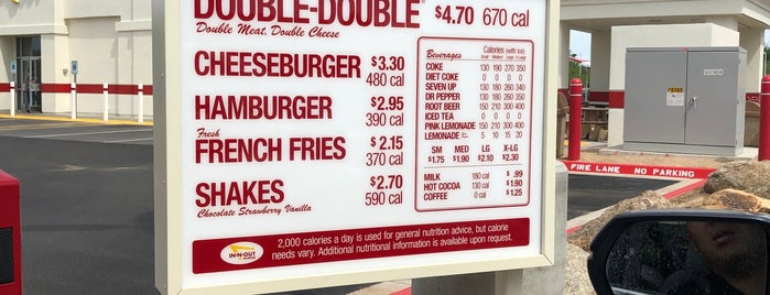 In-N-Out Burger is one of Lunch.