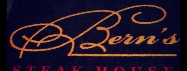 Bern's Steak House is one of The American Steak Hunt.
