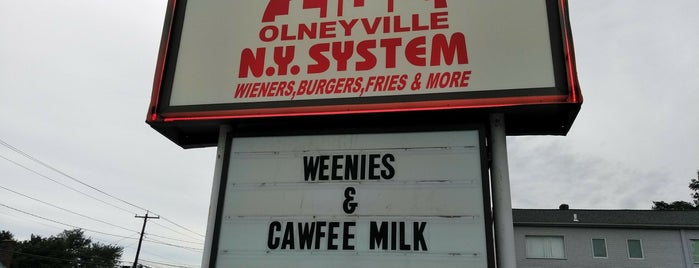 Olneyville New York System is one of Official Roadfood Stops.