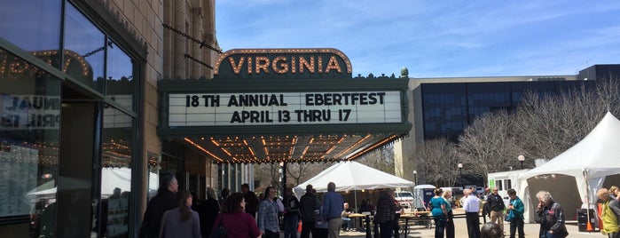 Virginia Theatre is one of Ebertfest.