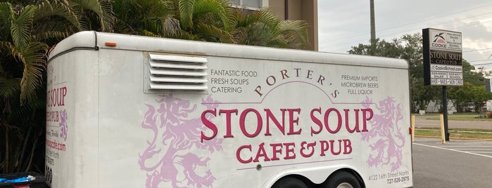 Porter's Stone Soup Cafe & Pub is one of St Pete.