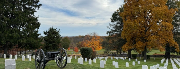 Site of the Gettysburg Address is one of PA and WV.