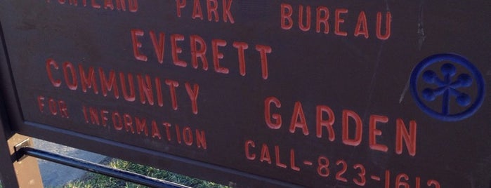 Everett community garden is one of Portlands parks and gardens.