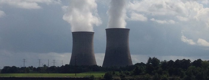 Watts Bar Nuclear Power Plant (TVA) is one of favorite places.