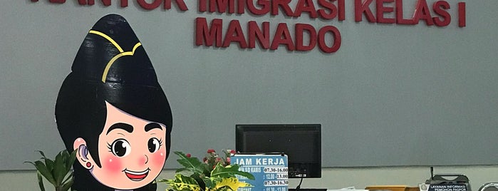 Kantor Imigrasi Kelas I Manado is one of Office & Public Center @Sulawesi Utara.