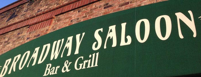 Broadway Saloon Bar and Grill is one of Tempat yang Disukai Jacob.