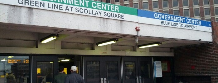 MBTA Government Center Station is one of Boston.