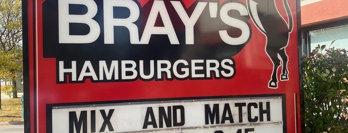 Bray's Hamburgers is one of Places to go to out of state.