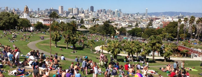 Mission Dolores Park is one of King George + Foursquare Guide to SF's Best.