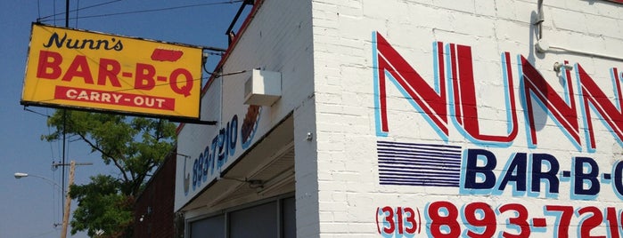 Nunn's BBQ is one of Detroit Lunch Bus.