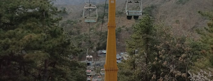 Great Wall Mutianyu Cable Car Station is one of Romantic Beijing.