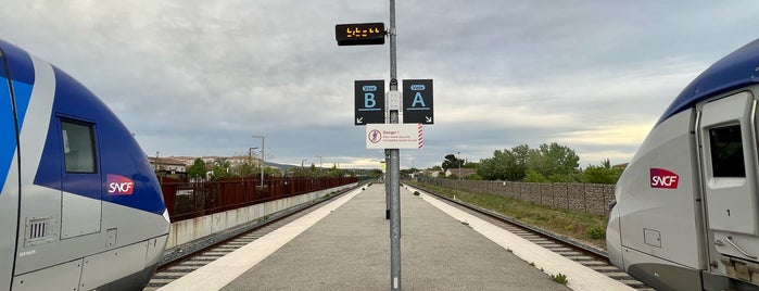 Carpentras Railway Station is one of Went before.