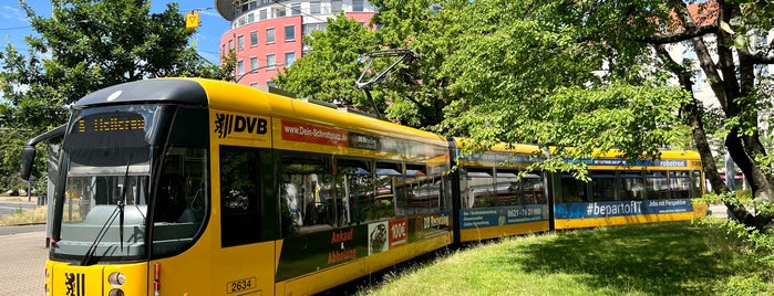 H Südvorstadt is one of Dresden tram line 8.