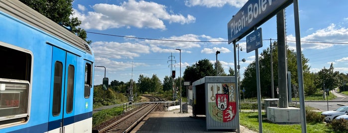 Železniční zastávka Plzeň-Bolevec is one of Železniční stanice ČR: P (9/14).
