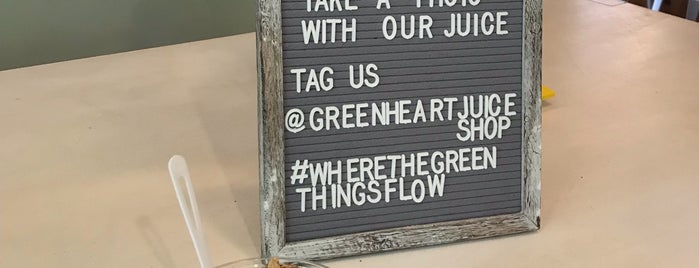 Greenheart Juice Shop is one of Northern Virginia.