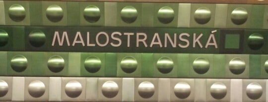 U-Bahn =A= Malostranská is one of Orte, die Veronika gefallen.
