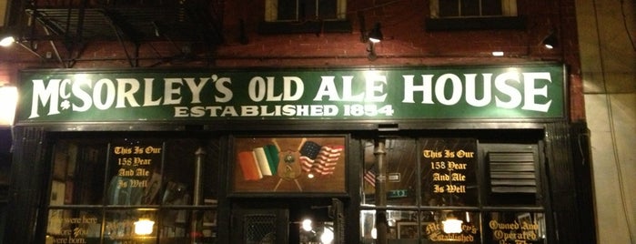 McSorley's Old Ale House is one of march visitors 2013.