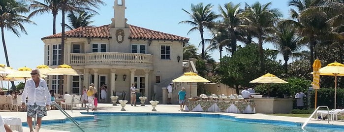 The Mar-a-lago Club is one of Miami, beech..