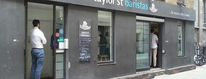 Taylor St Baristas is one of Speciality Coffee Map London 2nd Ed..