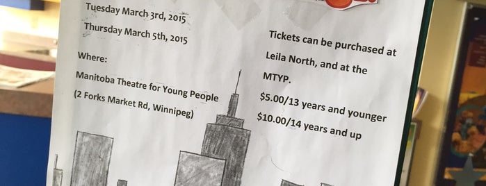 Manitoba Theatre for Young People is one of Places I Have Been.