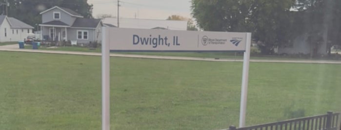 Amtrak Dwight Station (DWT) is one of State of Ilinois sites.