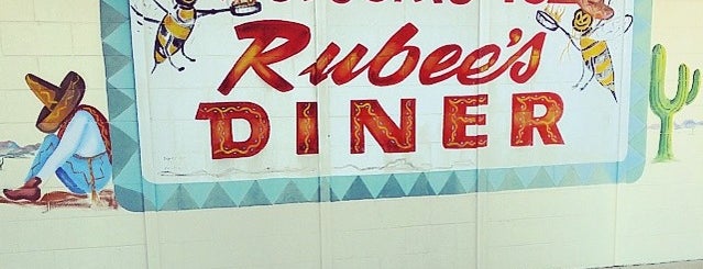 Rubees Diner is one of Route 66 New Mexico Edition.