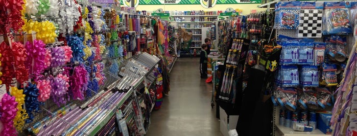 Dollar Tree is one of places.