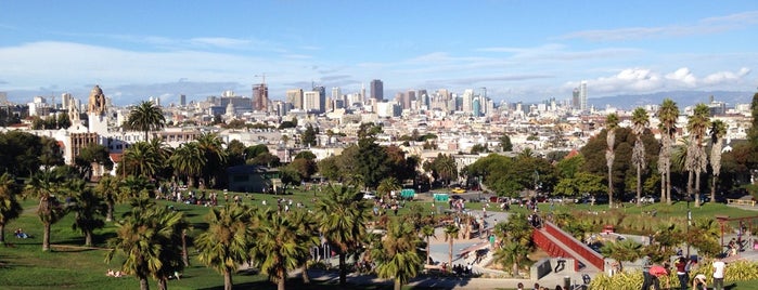 Mission Dolores Park is one of San Francisco's Gay Marathon of Places.