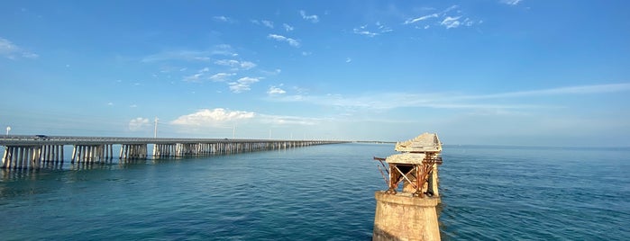 Old Bahia Honda Bridge is one of Florida Keys.