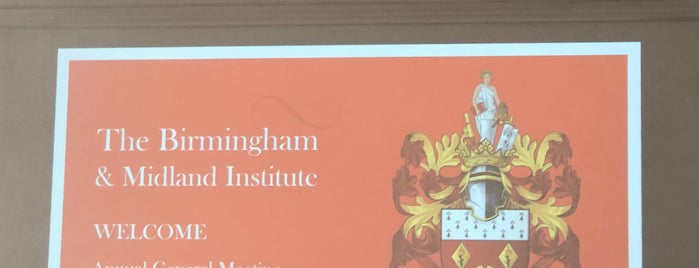 The Birmingham & Midland Institute is one of We <3 Birmingham.