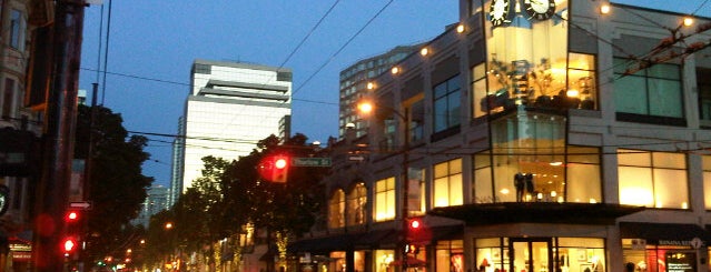Robson Street is one of Vancouver.