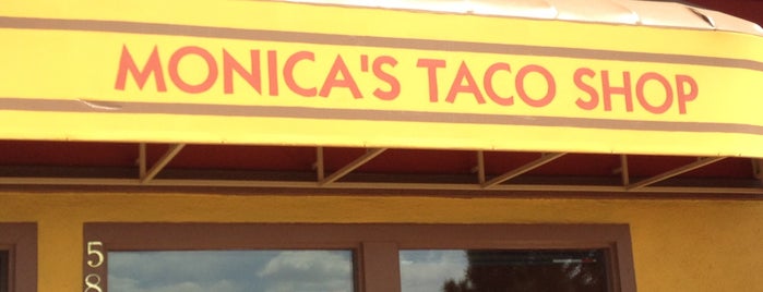 Monica's Taco Shop is one of Tempat yang Disukai James.