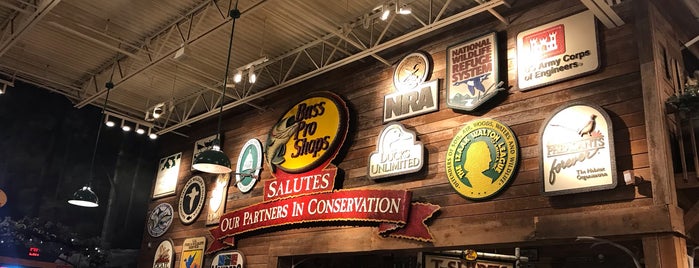 Bass Pro Shops is one of Work.