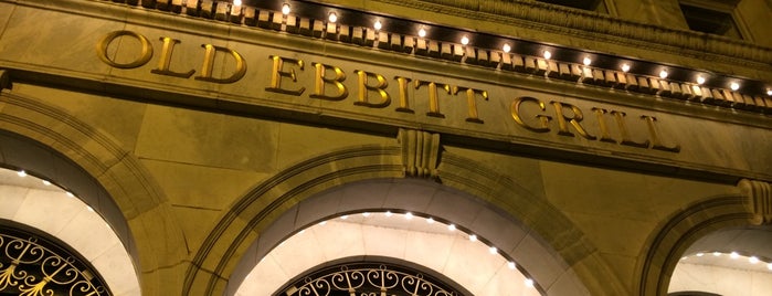Old Ebbitt Grill is one of A Mostly DC A-Z Restaurant List.