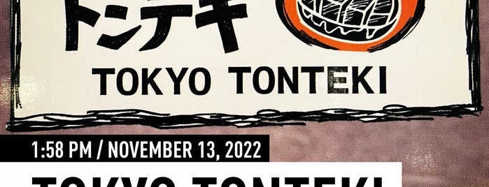 Tokyo Tonteki is one of Japanese and Asian.