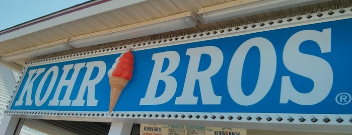 Kohr Bros. Frozen Custard is one of Asbury Park.