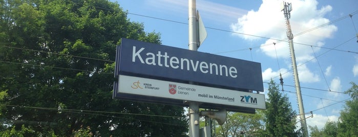 Bahnhof Kattenvenne is one of Bf's in Ostwestfahlen / Osnabrücker u. Münsterland.