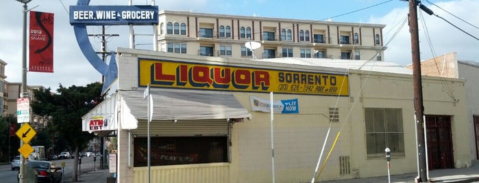 Sorrento Liquor is one of Nikki's Vintage L.A. Signs (including OC).