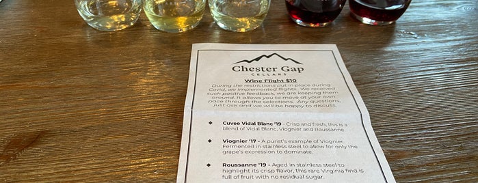 Chester Gap Cellars is one of Winerys We Must Visit.