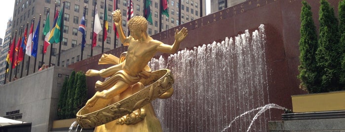 Rock Center Cafe is one of The 13 Best Places for Statues in Midtown East, New York.