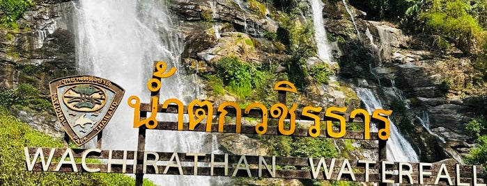 Wachirathan Waterfall is one of Tailand.