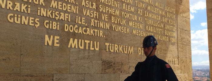 Anıtkabir is one of Onur'un Beğendiği Mekanlar.