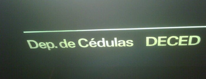 Departamento de Cédulas (DECED) is one of cotidiano.